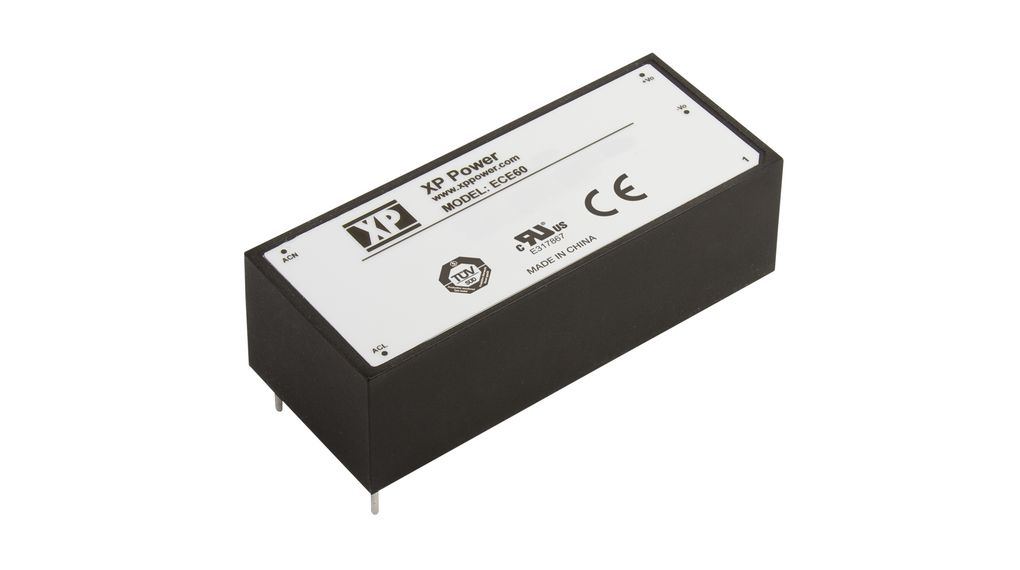PCB Mount Converter, Industrial 60W 48V 1.25A